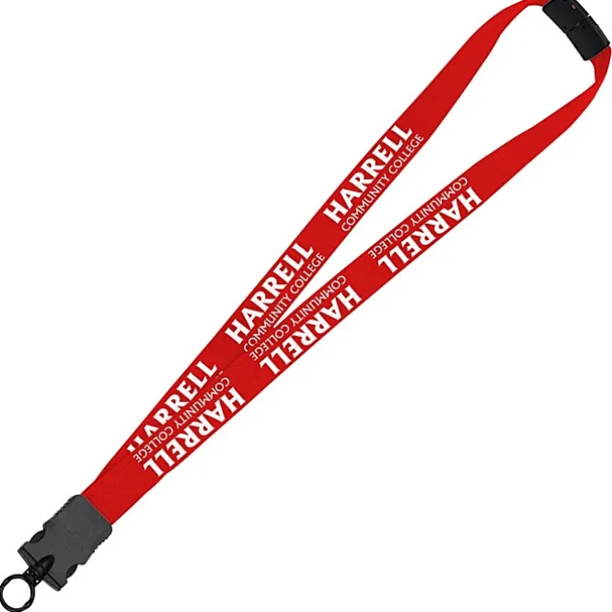 Lanyard with Neck Clasp - 7/8 inches - 32 inches - Snap Buckle Release - 24 hr