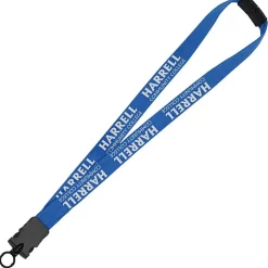 Lanyard with Neck Clasp - 7/8 inches - 32 inches - Snap Buckle Release - 24 hr