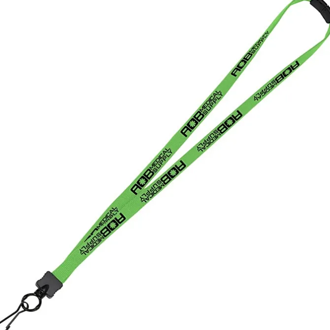 Lanyard with Neck Clasp - 5/8 inch - 32 inches - Metal Swivel Snap Hook