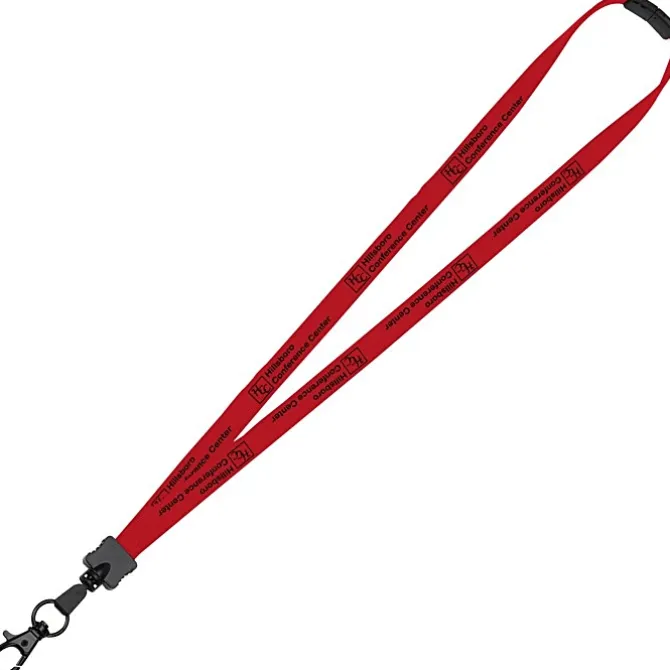 Lanyard with Neck Clasp - 5/8 inch - 32 inches - Large Metal Lobster Claw
