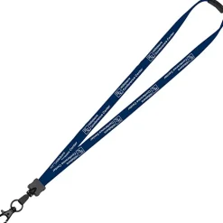 Lanyard with Neck Clasp - 5/8 inch - 32 inches - Large Metal Lobster Claw