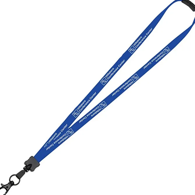 Lanyard with Neck Clasp - 5/8 inch - 32 inches - Large Metal Lobster Claw