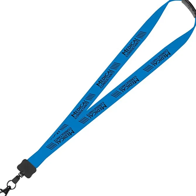 Lanyard with Neck Clasp - 7/8 inch - 32 inches - Large Metal Lobster Claw