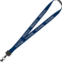 Lanyard with Neck Clasp - 7/8 inch - 32 inches - Large Metal Lobster Claw