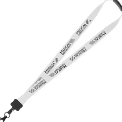 Lanyard with Neck Clasp - 7/8 inch - 32 inches - Large Metal Lobster Claw