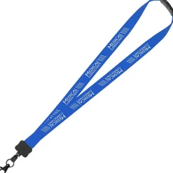 Lanyard with Neck Clasp - 7/8 inch - 32 inches - Large Metal Lobster Claw