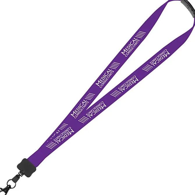 Lanyard with Neck Clasp - 7/8 inch - 32 inches - Large Metal Lobster Claw