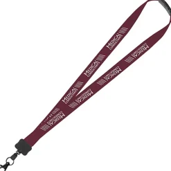 Lanyard with Neck Clasp - 7/8 inch - 32 inches - Large Metal Lobster Claw
