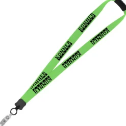 Lanyard with Neck Clasp - 7/8 inch - 32 inches - Snap with Metal Bulldog Clip