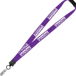 Lanyard with Neck Clasp - 7/8 inch - 32 inches - Snap with Metal Bulldog Clip