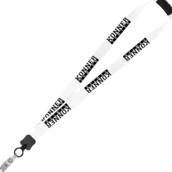 Lanyard with Neck Clasp - 7/8 inch - 32 inches - Snap with Metal Bulldog Clip