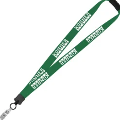 Lanyard with Neck Clasp - 7/8 inch - 32 inches - Snap with Metal Bulldog Clip