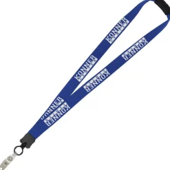 Lanyard with Neck Clasp - 7/8 inch - 32 inches - Snap with Metal Bulldog Clip