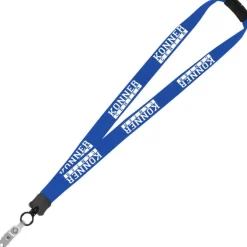 Lanyard with Neck Clasp - 7/8 inch - 32 inches - Snap with Metal Bulldog Clip