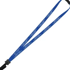 Lanyard with Neck Clasp - 5/8 inch - 32 inches - Plastic Bulldog Clip