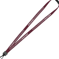 Lanyard with Neck Clasp - 5/8 inch - 32 inches - Plastic Swivel Snap Hook