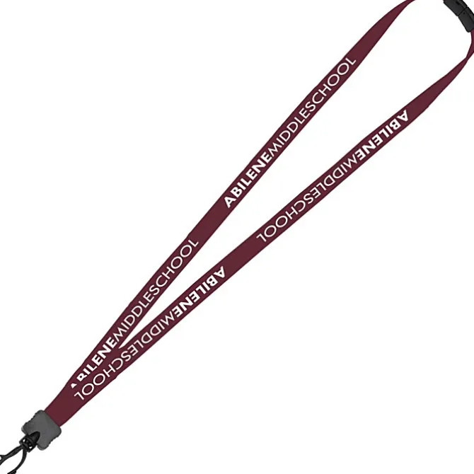 Lanyard with Neck Clasp - 5/8 inch - 32 inches - Plastic Swivel Snap Hook