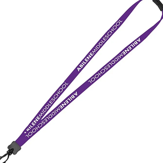 Lanyard with Neck Clasp - 5/8 inch - 32 inches - Plastic Swivel Snap Hook