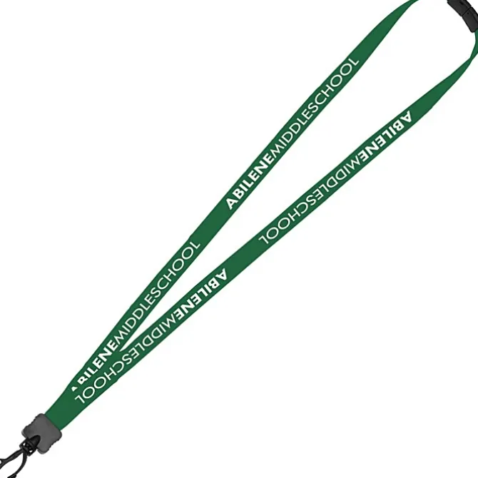 Lanyard with Neck Clasp - 5/8 inch - 32 inches - Plastic Swivel Snap Hook