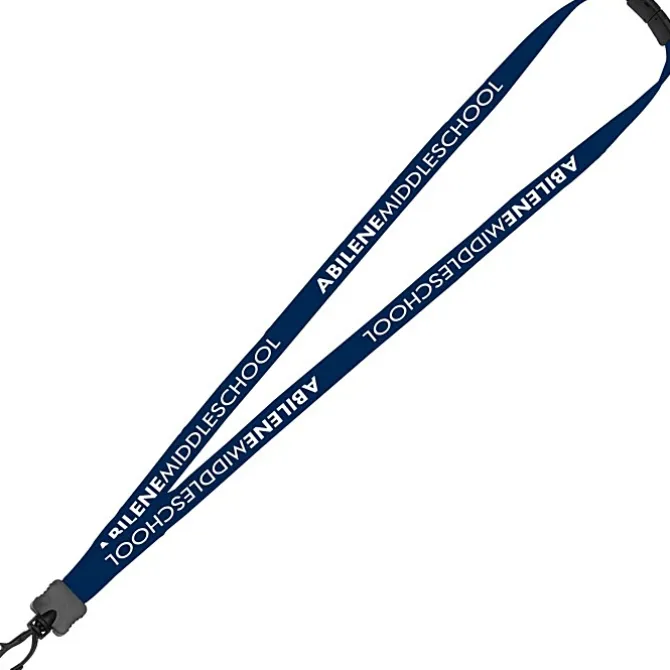 Lanyard with Neck Clasp - 5/8 inch - 32 inches - Plastic Swivel Snap Hook
