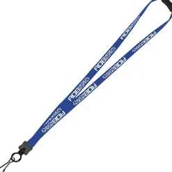 Lanyard with Neck Clasp - 5/8 inch - 32 inches - Metal Swivel Snap Hook - 24 hr