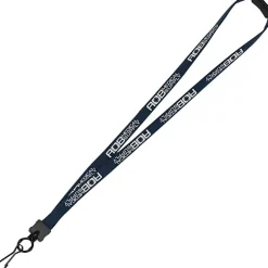 Lanyard with Neck Clasp - 5/8 inch - 32 inches - Metal Swivel Snap Hook - 24 hr