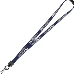 Lanyard with Neck Clasp - 5/8 inch - 32 inches - Metal Swivel Snap Hook - 24 hr