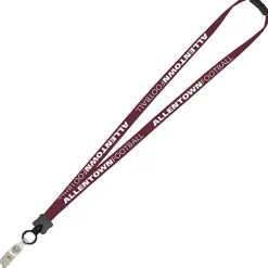 Lanyard with Neck Clasp - 5/8 inch - 32 inches - Snap with Metal Bulldog Clip