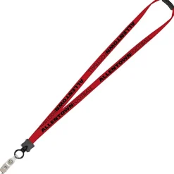 Lanyard with Neck Clasp - 5/8 inch - 32 inches - Snap with Metal Bulldog Clip