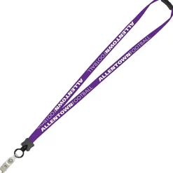 Lanyard with Neck Clasp - 5/8 inch - 32 inches - Snap with Metal Bulldog Clip