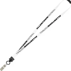 Lanyard with Neck Clasp - 5/8 inch - 32 inches - Snap with Metal Bulldog Clip - 24 hr