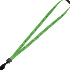 Lanyard with Neck Clasp - 5/8 inch - 32 inches - Large Metal Bulldog Clip