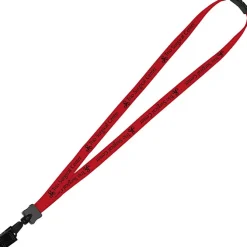 Lanyard with Neck Clasp - 5/8 inch - 32 inches - Large Metal Bulldog Clip