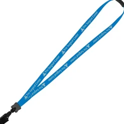 Lanyard with Neck Clasp - 5/8 inch - 32 inches - Large Metal Bulldog Clip