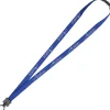 Lanyard with Neck Clasp - 5/8 inch - 32 inches - Plastic O-Ring - 24 hr
