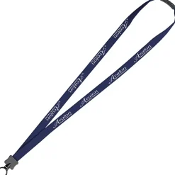 Lanyard with Neck Clasp - 5/8 inch - 32 inches - Plastic O-Ring - 24 hr