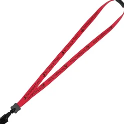 Lanyard with Neck Clasp - 5/8 inch - 32 inches - Large Metal Bulldog Clip - 24 hr
