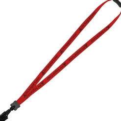 Lanyard with Neck Clasp - 5/8 inch - 32 inches - Large Metal Bulldog Clip - 24 hr