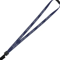 Lanyard with Neck Clasp - 5/8 inch - 32 inches - Plastic Bulldog Clip - 24 hr