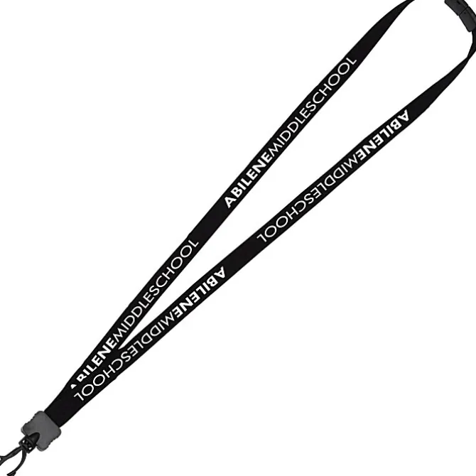 Lanyard with Neck Clasp - 5/8 inch - 32 inches - Plastic Swivel Snap Hook - 24 hr