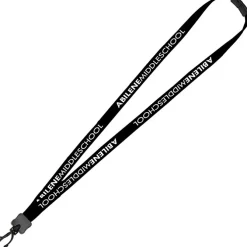 Lanyard with Neck Clasp - 5/8 inch - 32 inches - Plastic Swivel Snap Hook - 24 hr