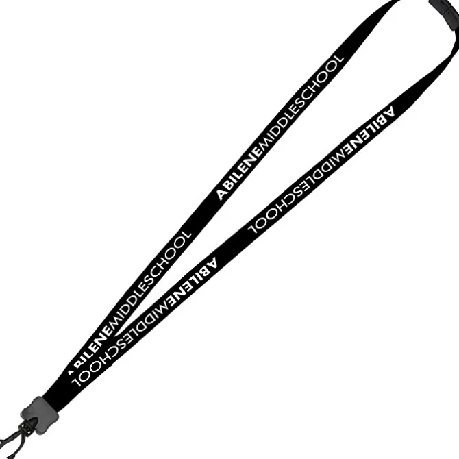 Lanyard with Neck Clasp - 5/8 inch - 32 inches - Plastic Swivel Snap Hook - 24 hr