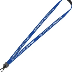Lanyard with Neck Clasp - 5/8 inch - 32 inches - Plastic Swivel Snap Hook - 24 hr