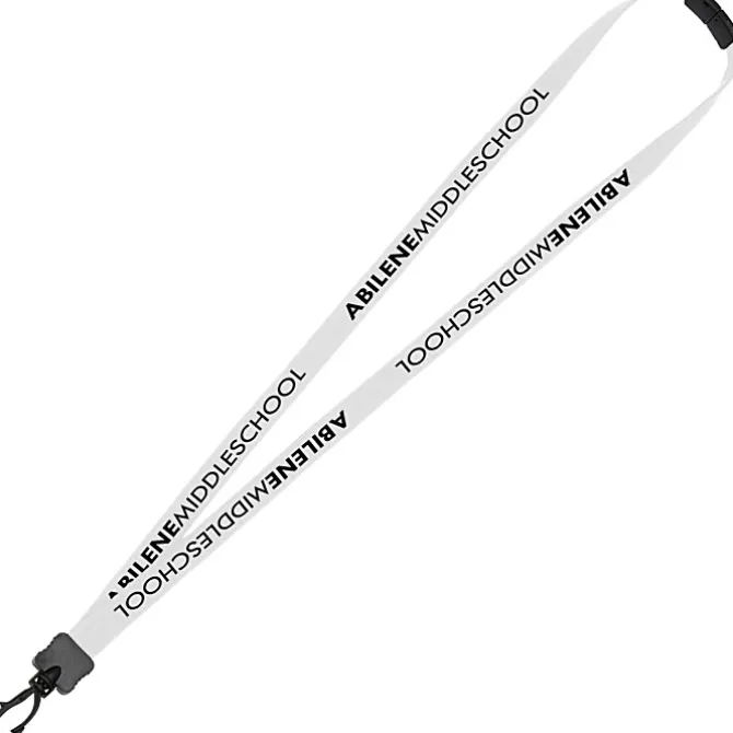 Lanyard with Neck Clasp - 5/8 inch - 32 inches - Plastic Swivel Snap Hook - 24 hr