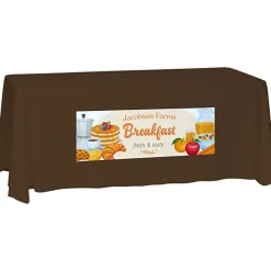 Laser Edge Closed-Back Table Throw - 6 feet
