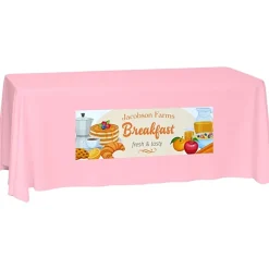 Laser Edge Closed-Back Table Throw - 6 feet