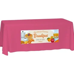 Laser Edge Closed-Back Table Throw - 6 feet