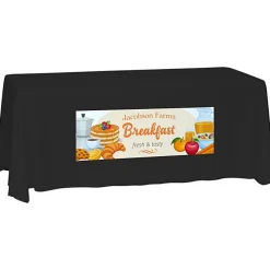 Laser Edge Closed-Back Table Throw - 6 feet