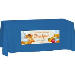 Laser Edge Closed-Back Table Throw - 6 feet