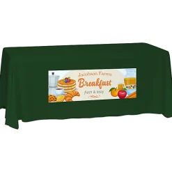 Laser Edge Closed-Back Table Throw - 6 feet